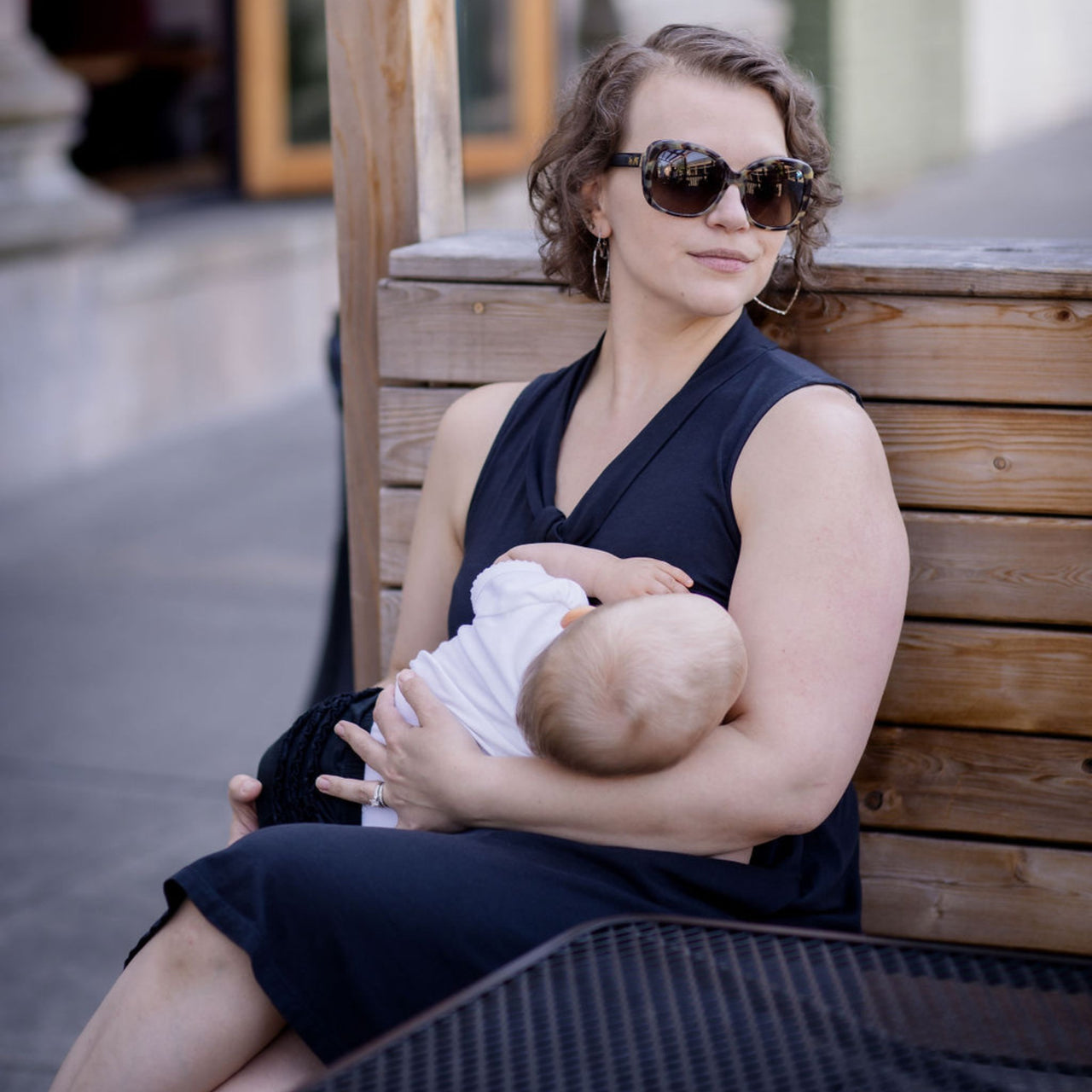 Long Sleeve Casual Maternity Dresses | Nursing Gown Breastfeeding Dress